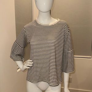 Striped billabong bell sleeve top